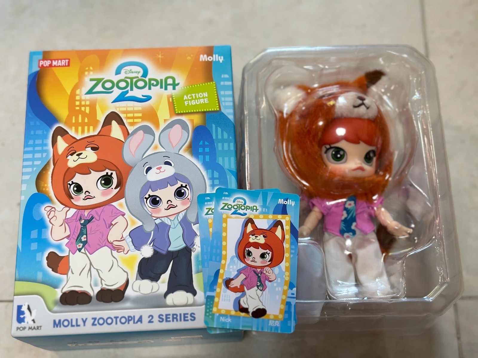 Authentic Molly Zootopia 2 Series Blind Box Figures Toy 1/12 Action Doll