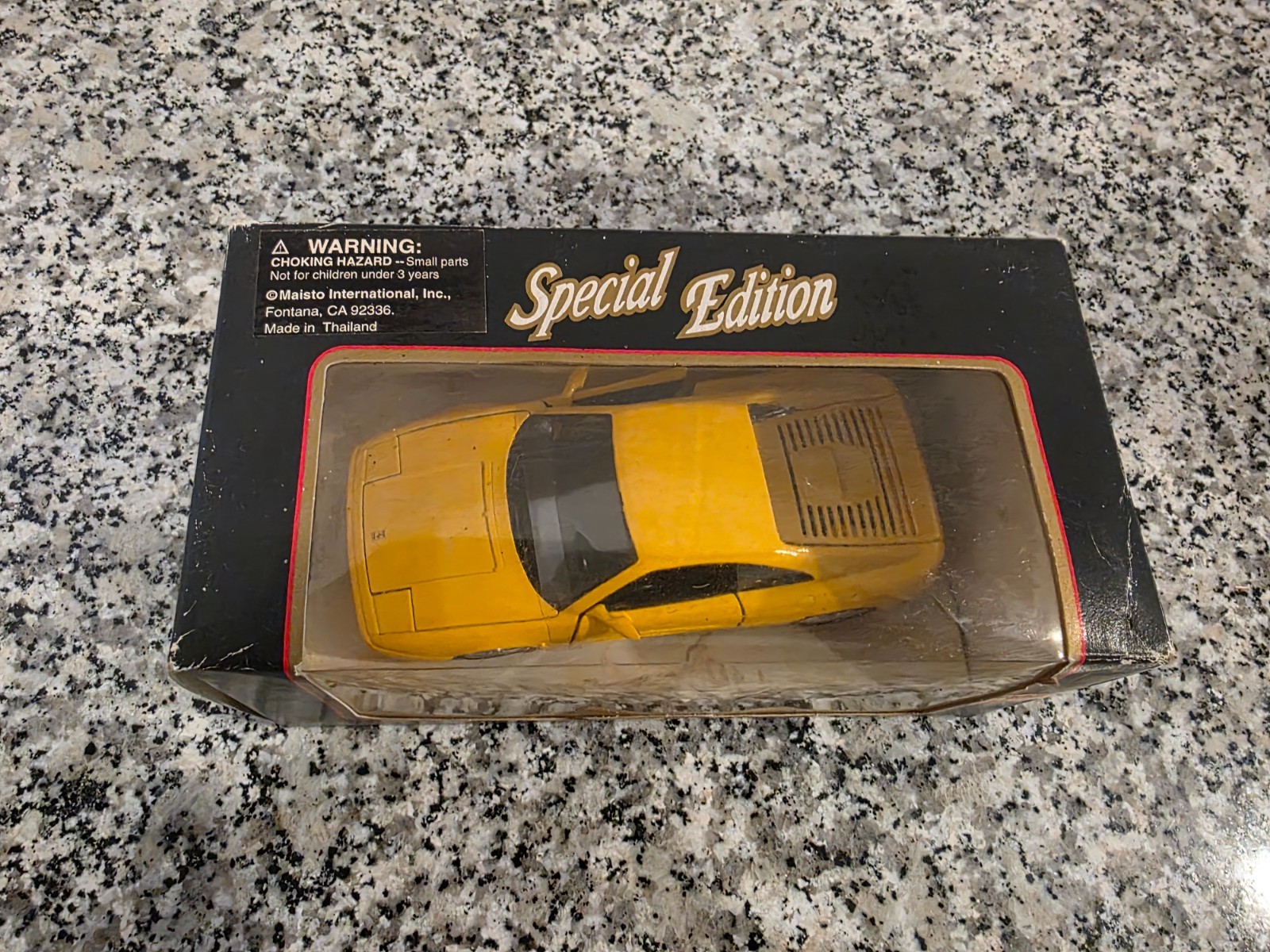 Ferrari F355 1994 Yellow Special Edition 1:24 MAISTO Die Cast NEW MIB #2