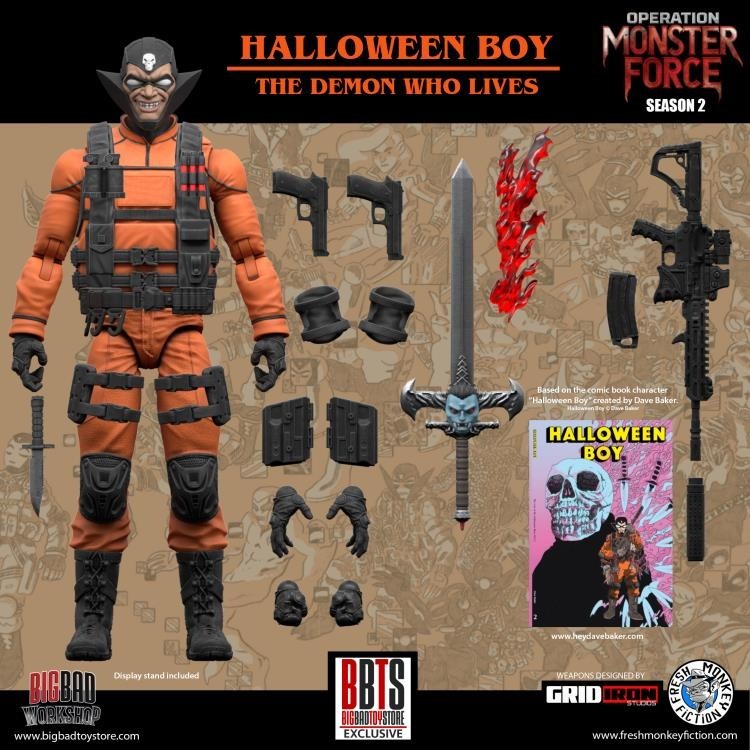 OPERATION MONSTER FORCE 6&Prime; 1:12 HALLOWEEN BOY ACTION FIGURE MISB SEALED