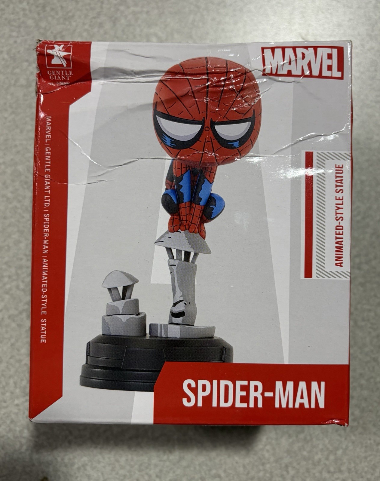 Marvel Animated Spider-Man Mini Statue Scottie Young Gentle Giant In Box