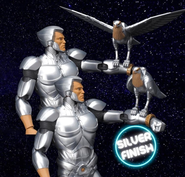 🇺🇸 SilverHawks MonStar with Quicksilver Set SH02 SH01 Ramen Toys By Super7