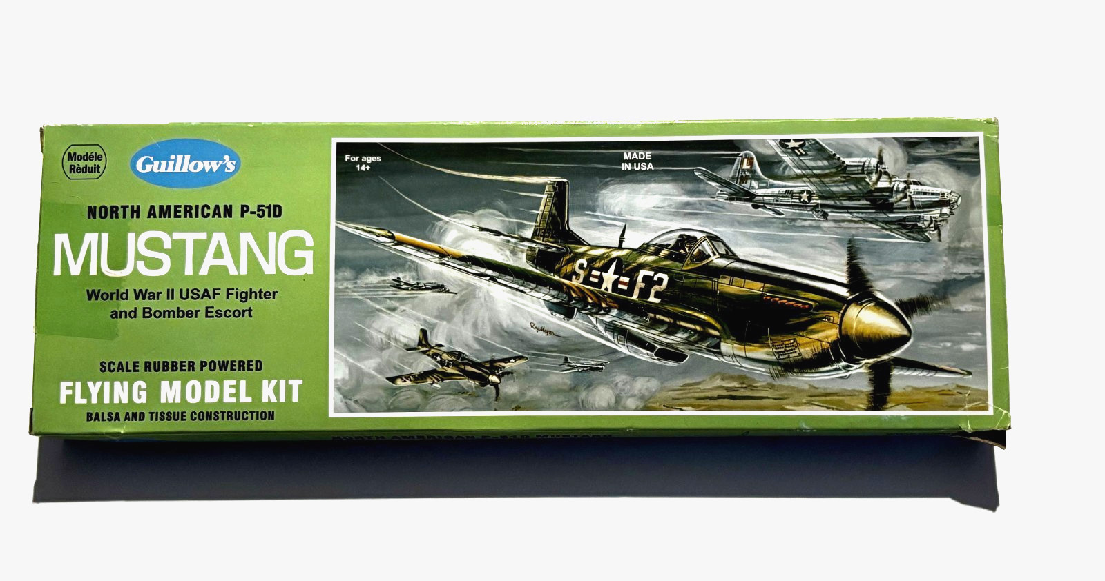 North American P-51D Mustang GUILLOW&rsquo;S Plane Model Kit NEW Open Box