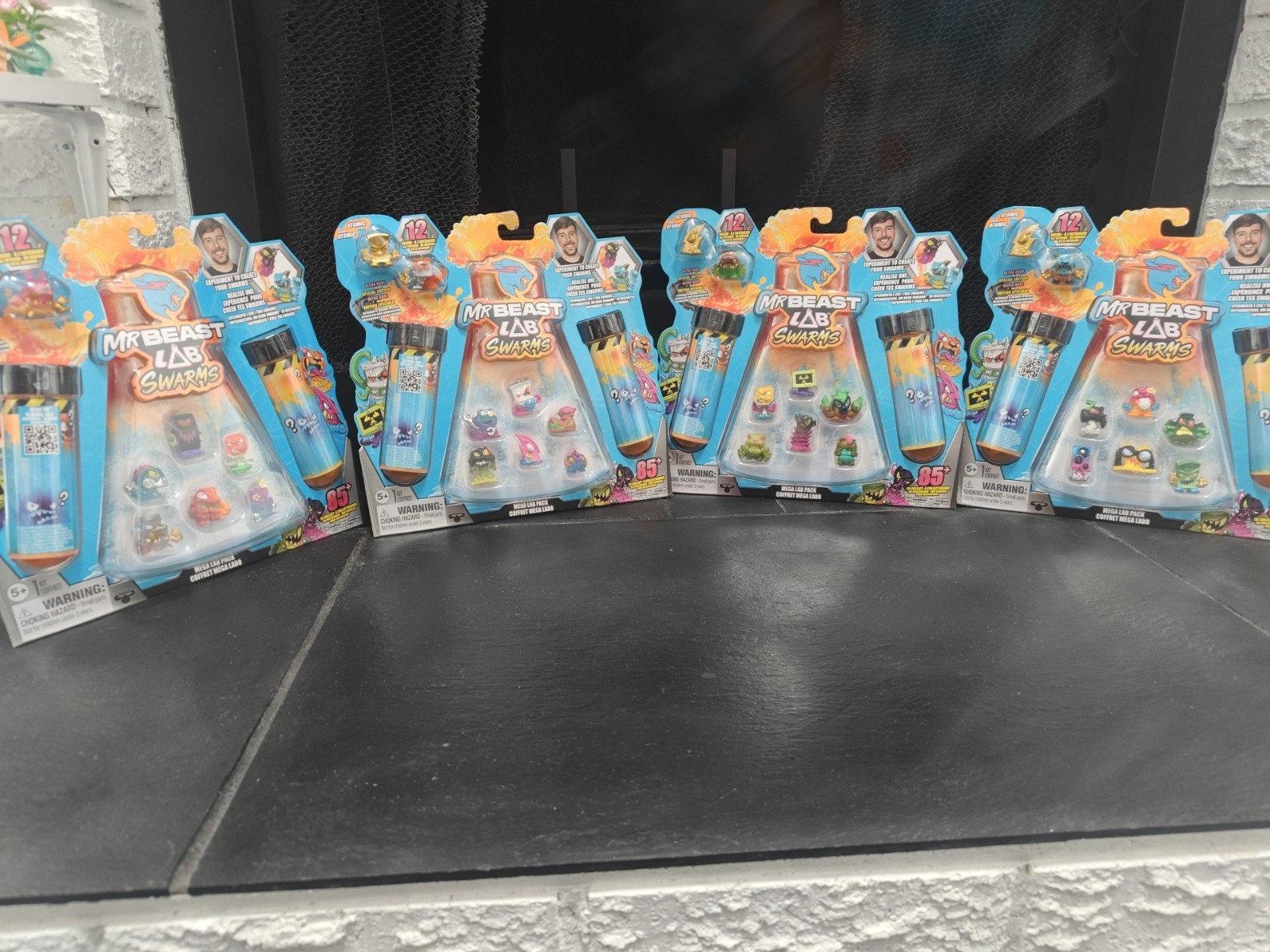 Mr. Beast Lab Swarms Atomic Series X4 Packs With 12 Figures In Each Unique Pack