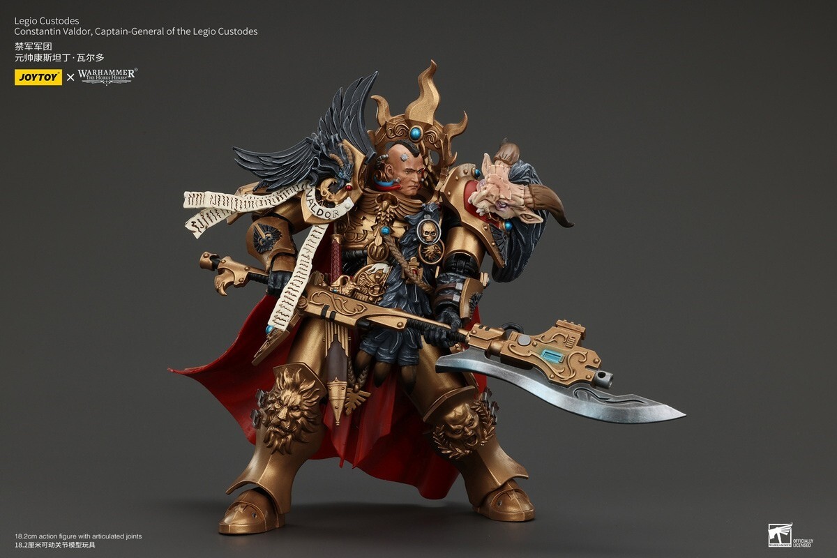 JOYTOY Warhammer 1/18 JT00942 Legio Custodes Constantin Valdor 7in Figure Model