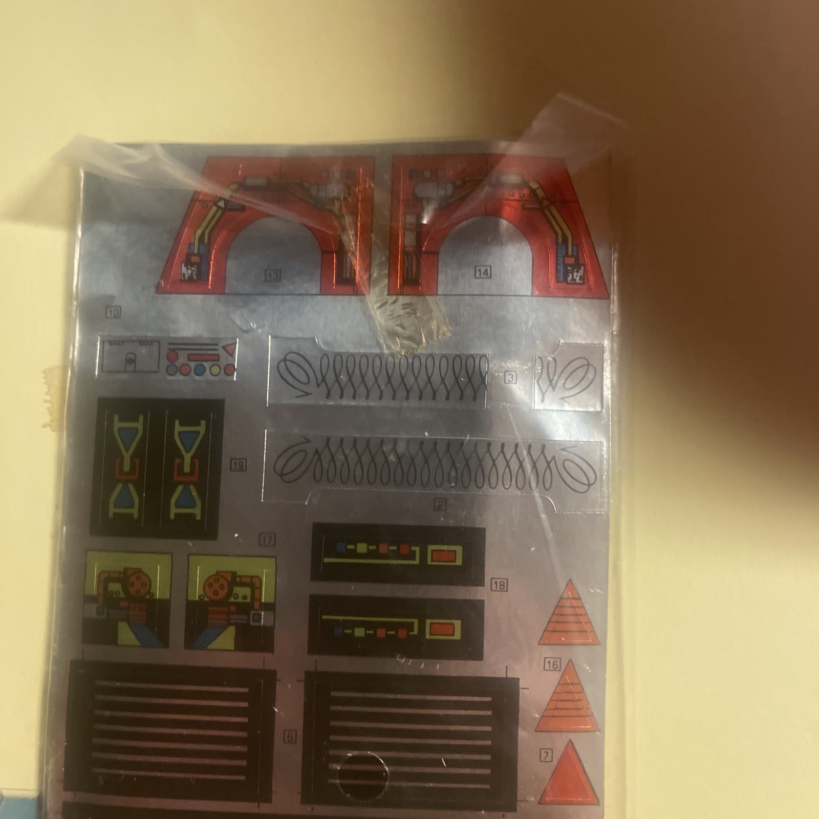 Sealed Transformers G1 MEGATRON STICKER SHEET & INSERT. EXTREMELY RARE