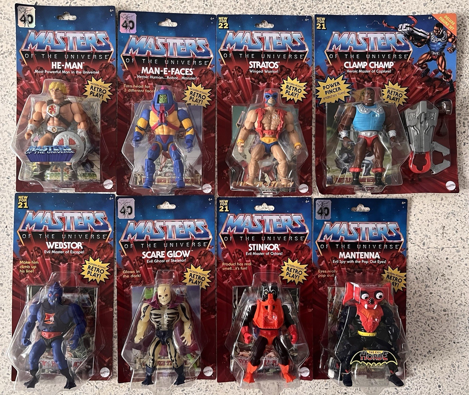 Masters of the Universe MOTU Lot Of 10 New Figures And Vehicles Sealed