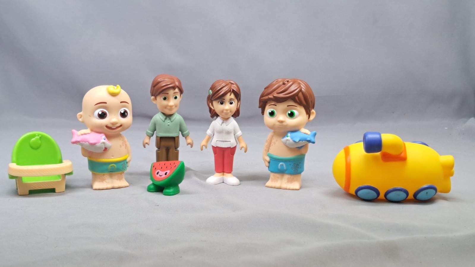 Lot of 7 Cocomelon 2.5&Prime; Figures Coco Melon FREE SHIP