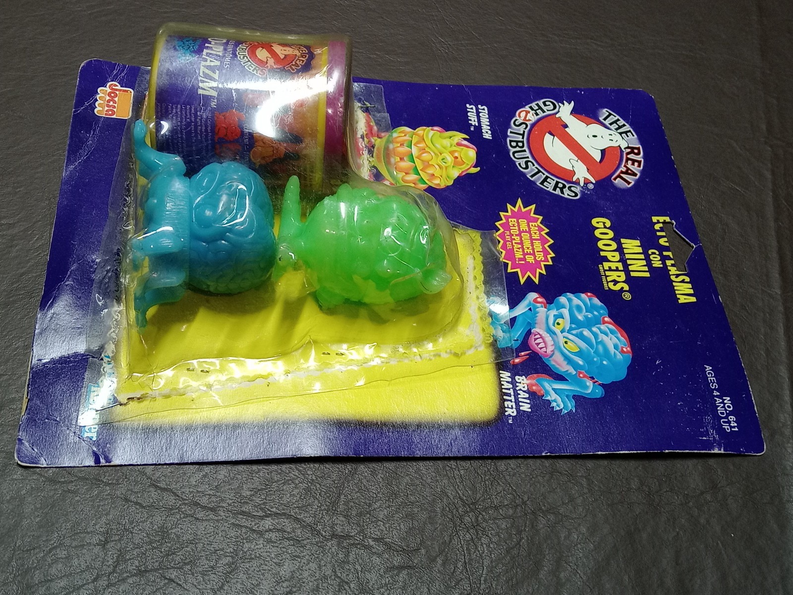 VINTAGE THE REAL GHOSTBUSTERS ECTO PLAZM W/ MINI GOOPERS JOCSA ARGENTINA CARD