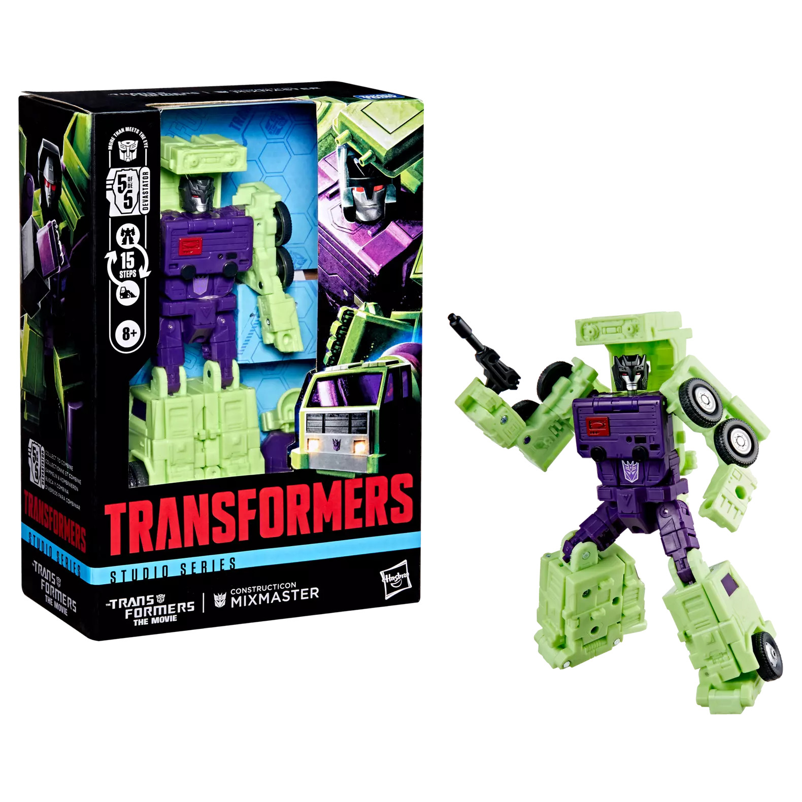 Transformers Studio Series Voyager Class Constructicon Mixmaster 5.5&Prime; Toy Figure