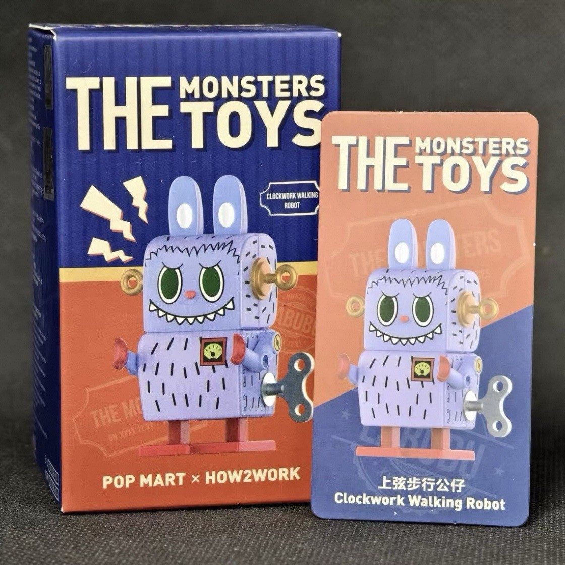 POP MART 🌈AUTHENTIC Labubu The Monsters Classic Toys [ Clockwork Walking Robot