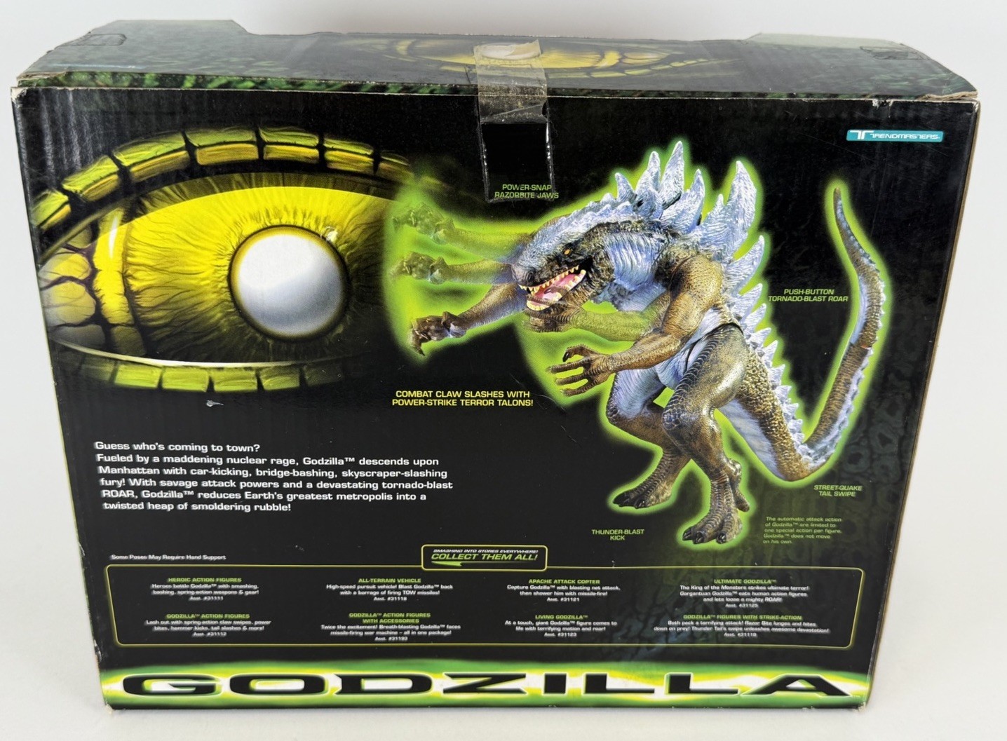 GODZILLA 1998 TRENDMASTERS COMBAT CLAW ACTION FIGURE *NEW*