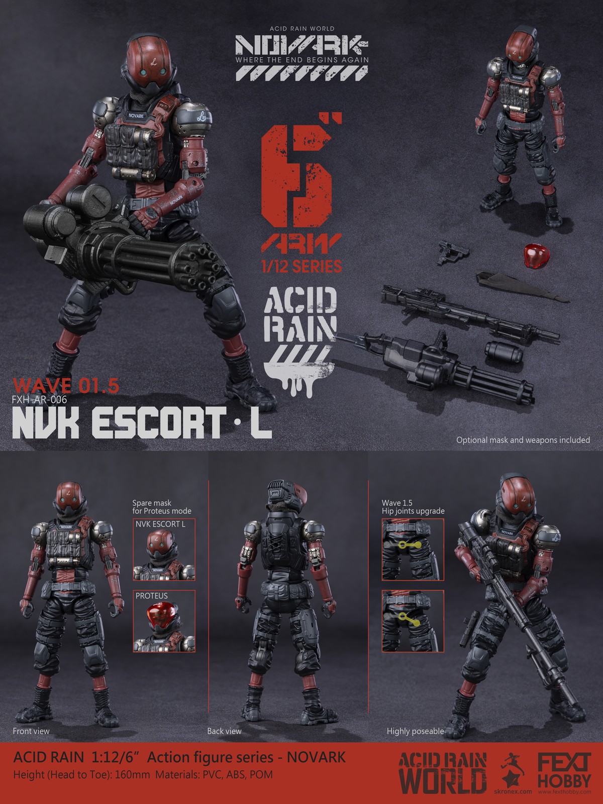Fext Hobby X Acid Rain FXH-AR-006 NVK ESCORT-L 1/12 Scale Figure