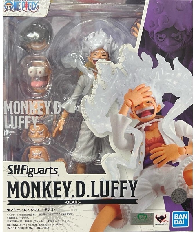 BANDAI S.H.FIGUARTS ONE PIECE MONKEY. D. LUFFY -GEAR 5- 155mm ACTION FIGURE