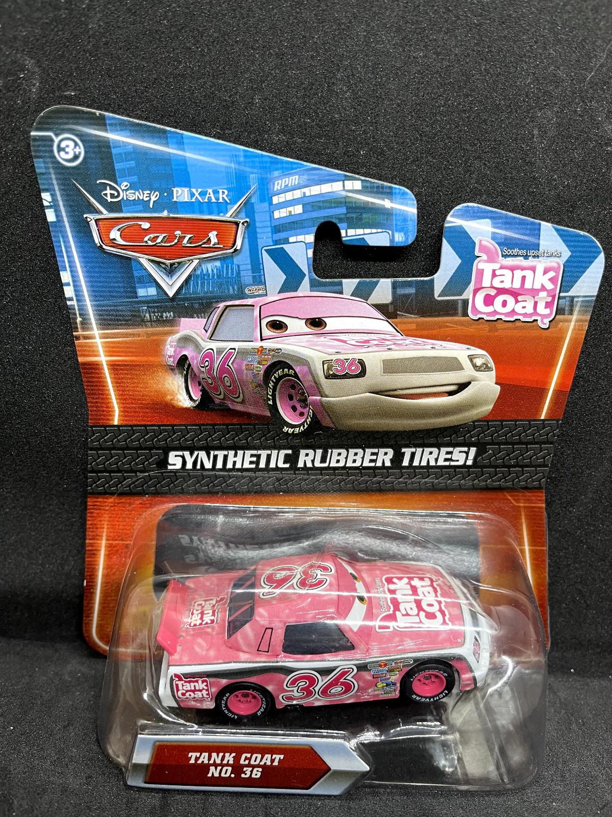 Disney Pixar Cars TANK COAT No. 36 Synthetic Rubber Tires – Sealed Pristine