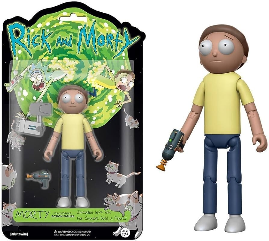 2017 Funko Rick and Morty Fully Posable Morty Action Figure Collectible