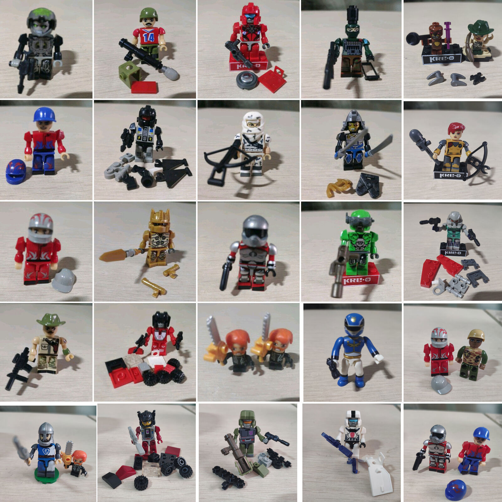 KRE-O Transformers Robot Soldier Knight GI Joe KREON Buliding Toys – Your Choice