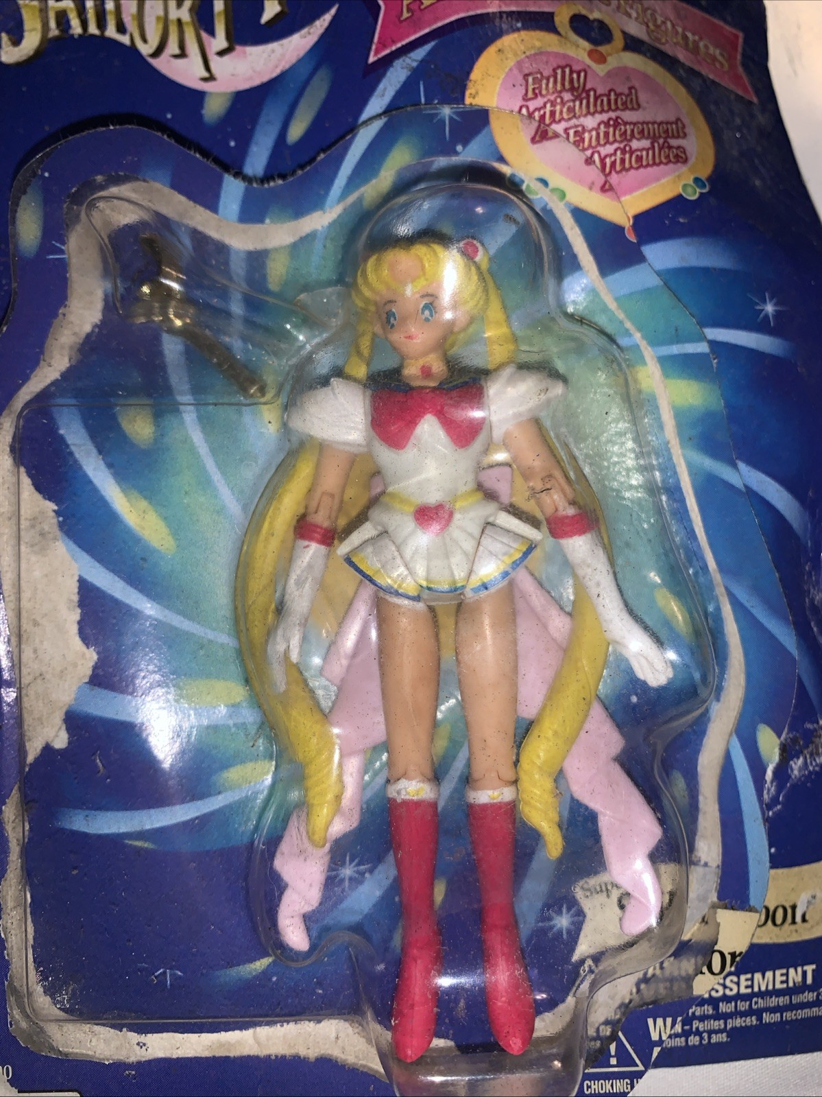 1997 Irwin Sailor Moon Super Adventure Figures Sailor Moon DAMAGED PACKAGING