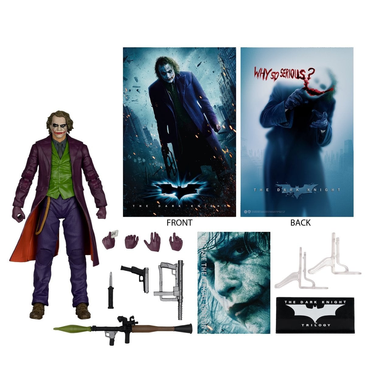 McFarlane DC Multiverse Heath Joker Dark Knight 7&Prime; Action Figure Theatrical NEW!