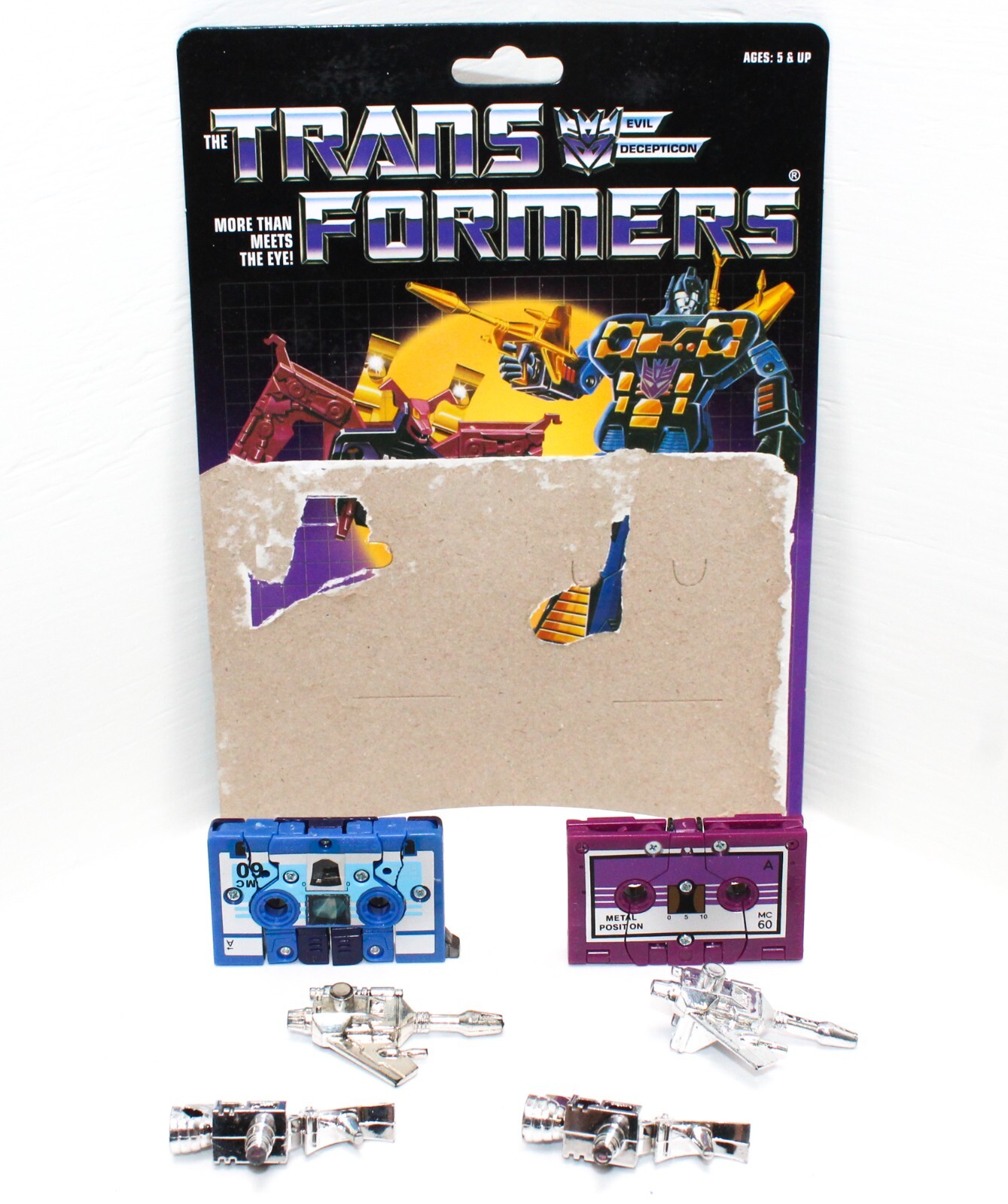 Transformers G1 Reissue Ratbat and Frenzy Complete /w Card and Weapons