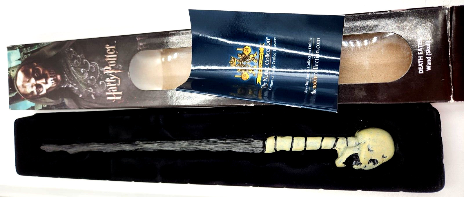 The Noble Collection – Death Eater Skull Wand In A Standard Windowed Box – 14in