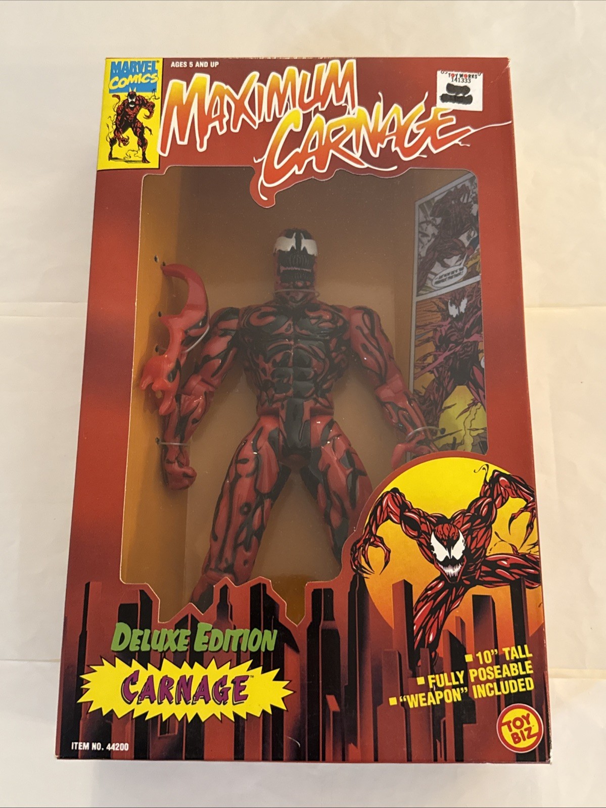 Marvel Comics CARNAGE Action Figure 10in Deluxe Edition NIB