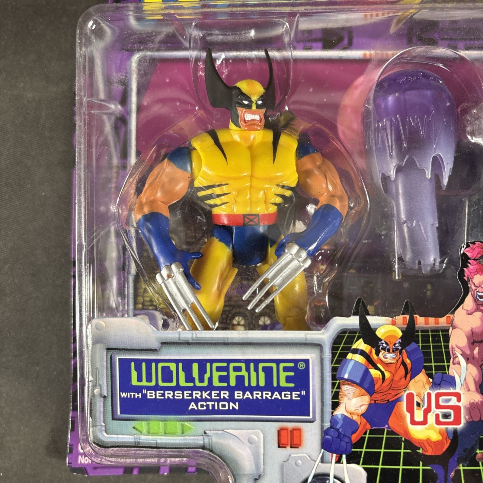 WOLVERINE VS AKUMA MARVEL CAPCOM X-MEN VS STREET FIGHTER ACTION FIGURE TOY BIZ