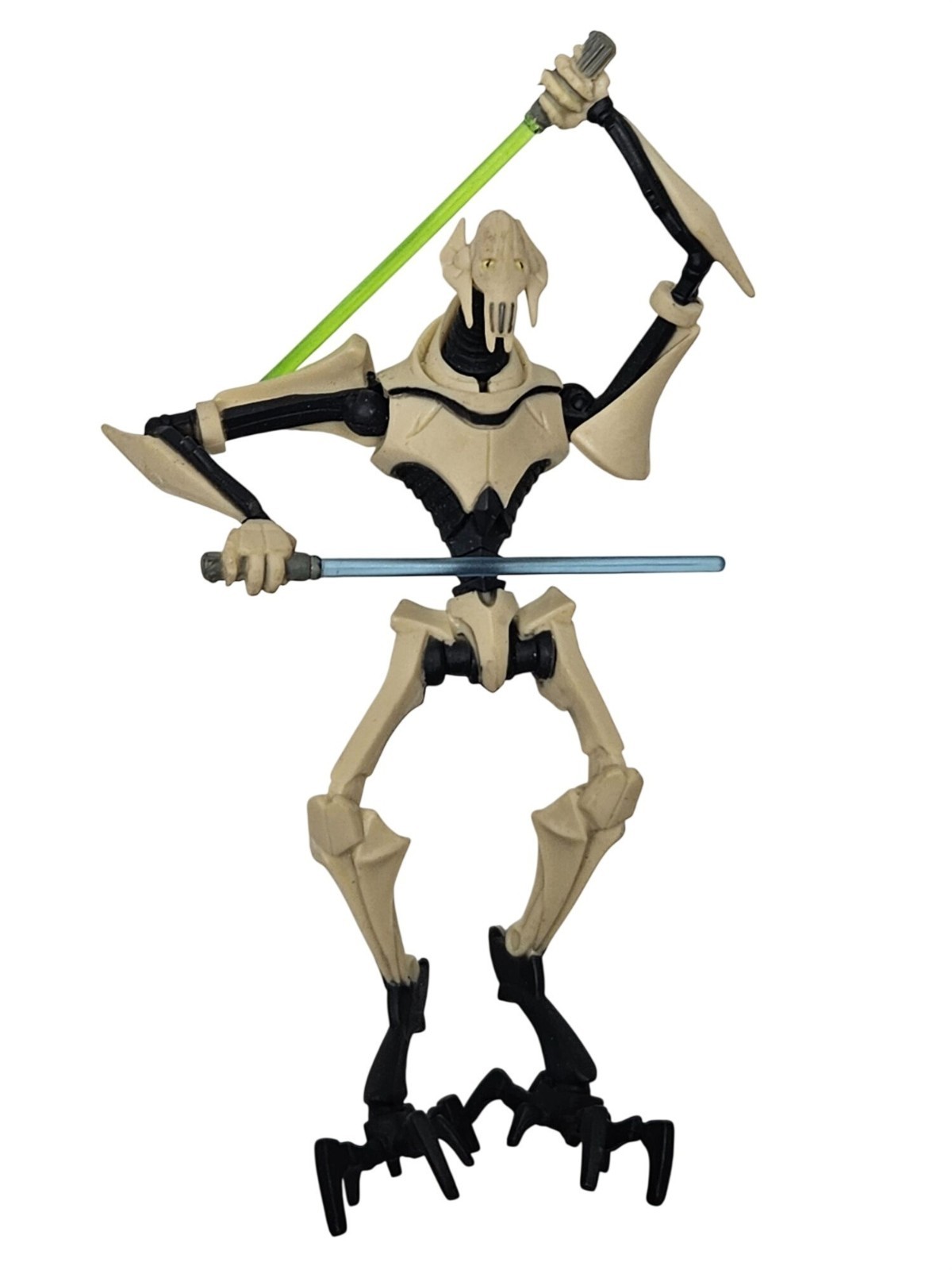 2008 Basic Fun Star Wars General Grievous Lightsabers Bendable Figure 5&Prime;