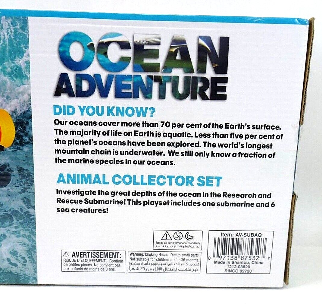 Adventure Planet – Research & Rescue Submarine with Ocean Animals NEW IN BOX