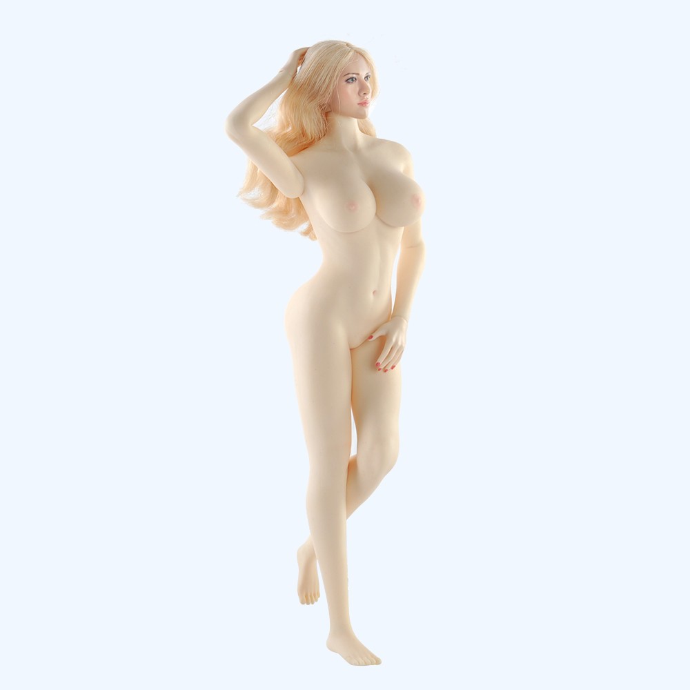 JIAOU DOLL 1:6 JOQ09F Pale Large Bust Seamless Body For 12&Prime; Female Action Figure