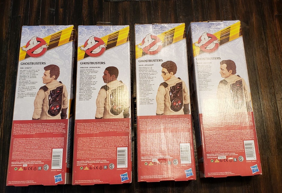 NEW Ghostbusters 12&Prime; Hasbro Figures LOT OF 4 Egon Peter Ray Winston 1984 Classic