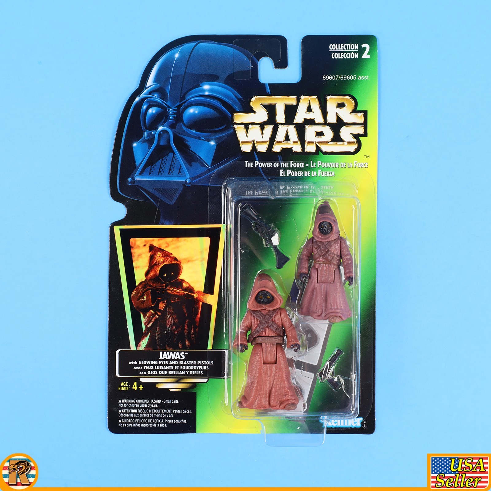 Star Wars – Jawas 2 Pack (Canada Tri Lingual) – POTF Green – MOC – [F-PTFG-19]