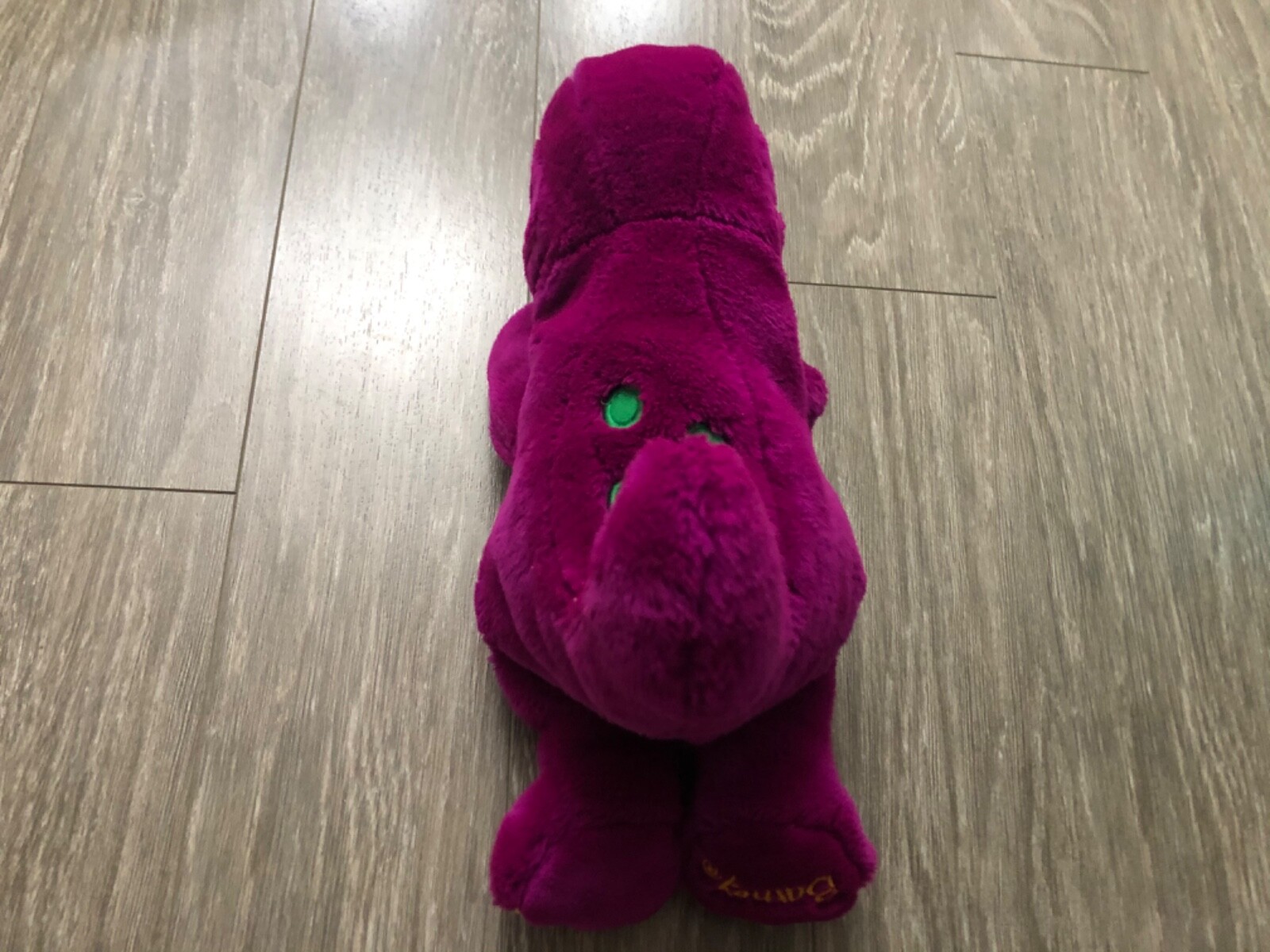 Dakin The Lyons Group Barney Plush Puppet 1992 – 13&Prime; Tall