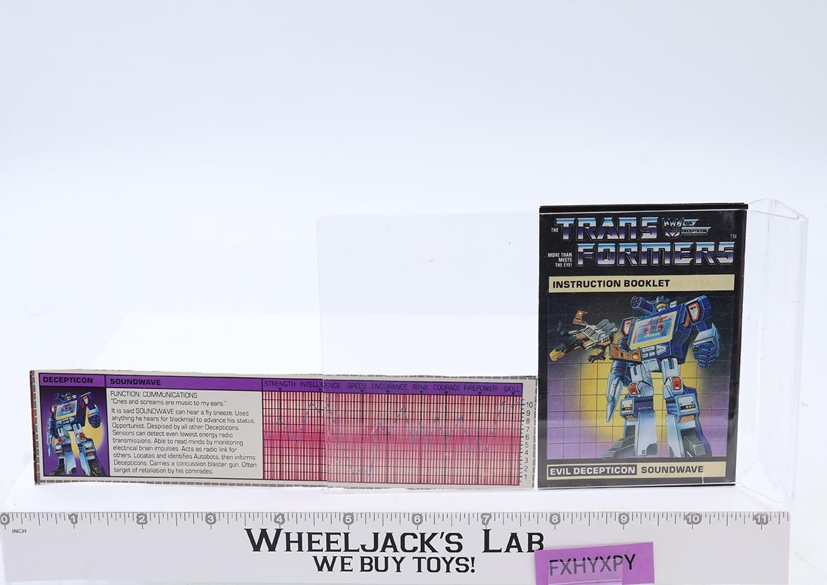 Soundwave 100% Complete DECK OPENS 1984 Vintage G1 Transformers Action Figure