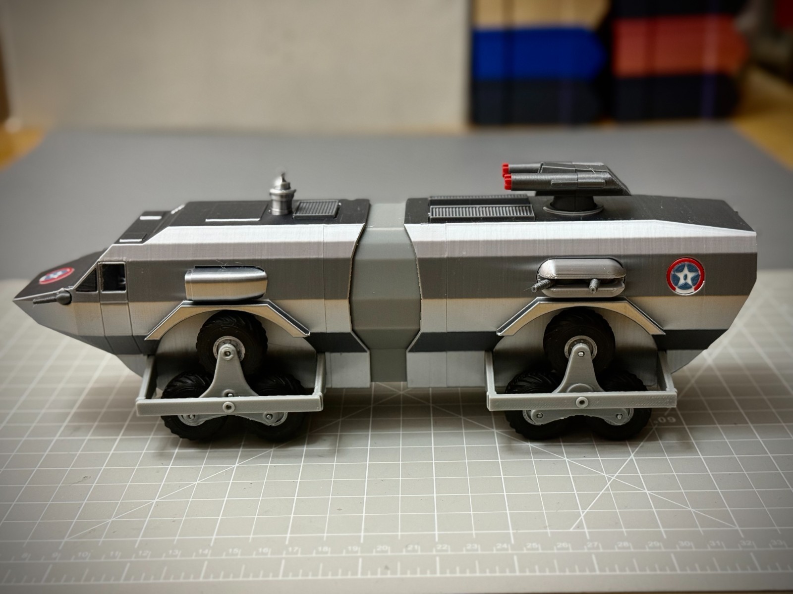 Landmaster Damnation Alley Vehicle Car (12 inch CHROME)