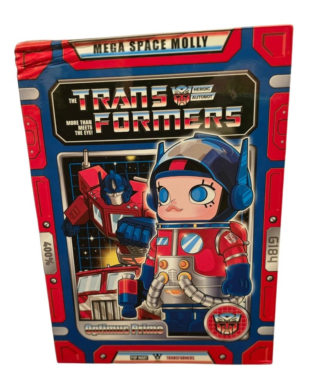 Authentic POP MART Mega Space Molly Optimus Prime 400% Sold Out
