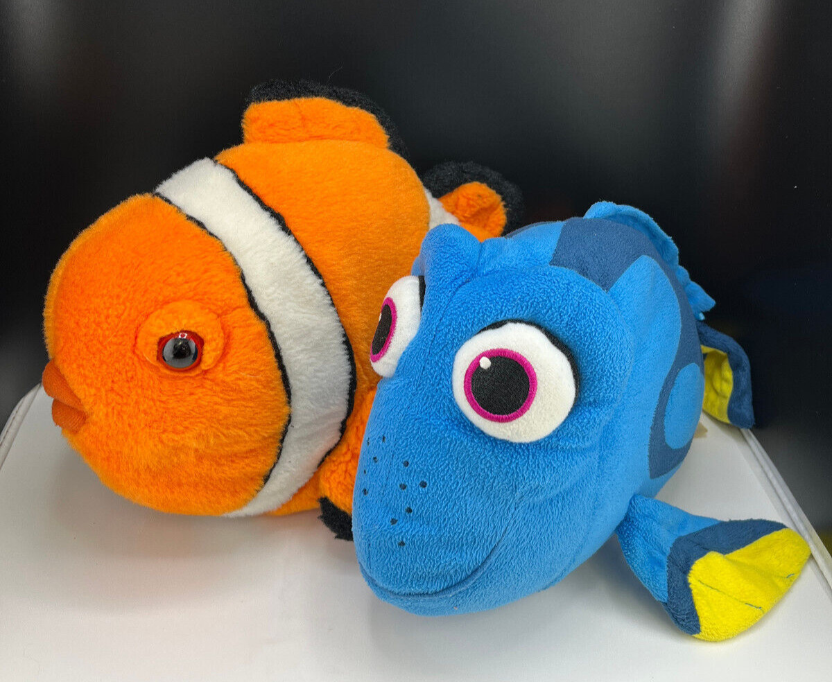 Disney Dory Talking Ocean Sound 2016 14” Wild Republic Clown Fish Plush Nemo 12&Prime;