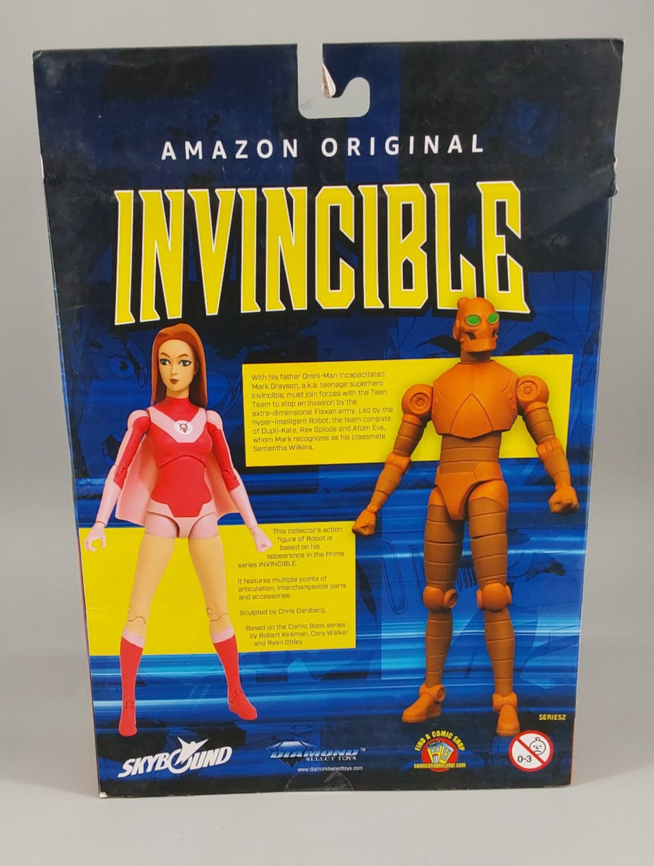 Robot Deluxe Action Figure Invincible Amazon Diamond Select 2022 *DAMAGED BOX*