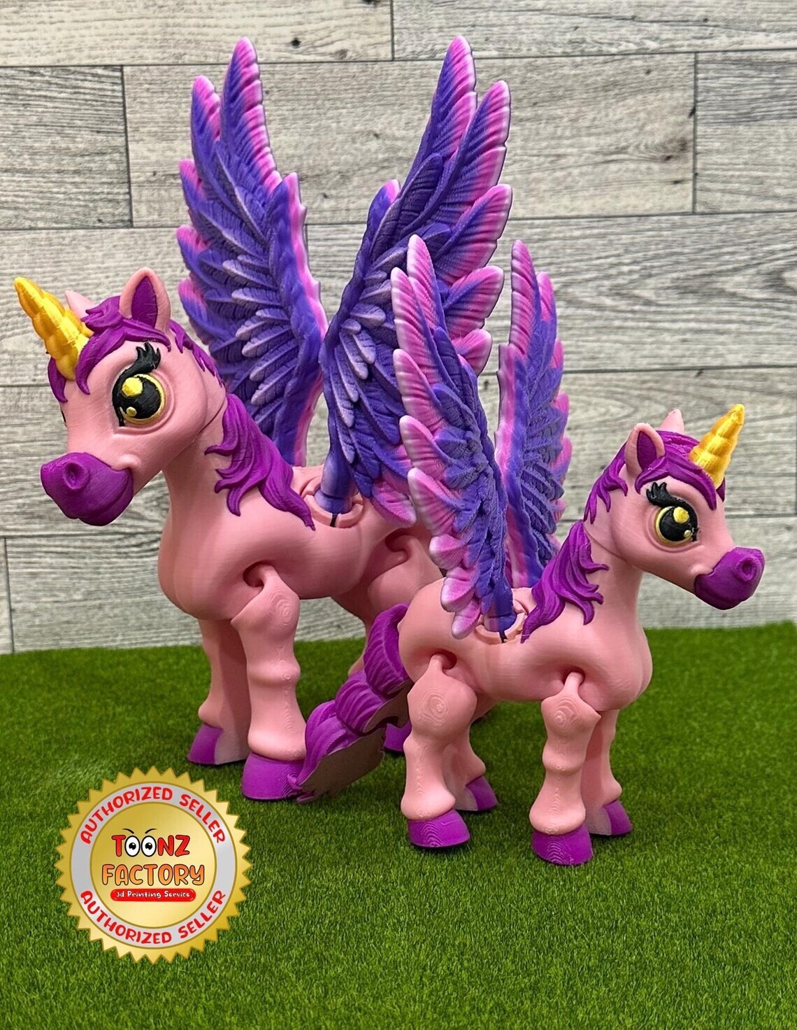 3D Printed Articulating Unicorn/Pegasus (Toonz Factory)
