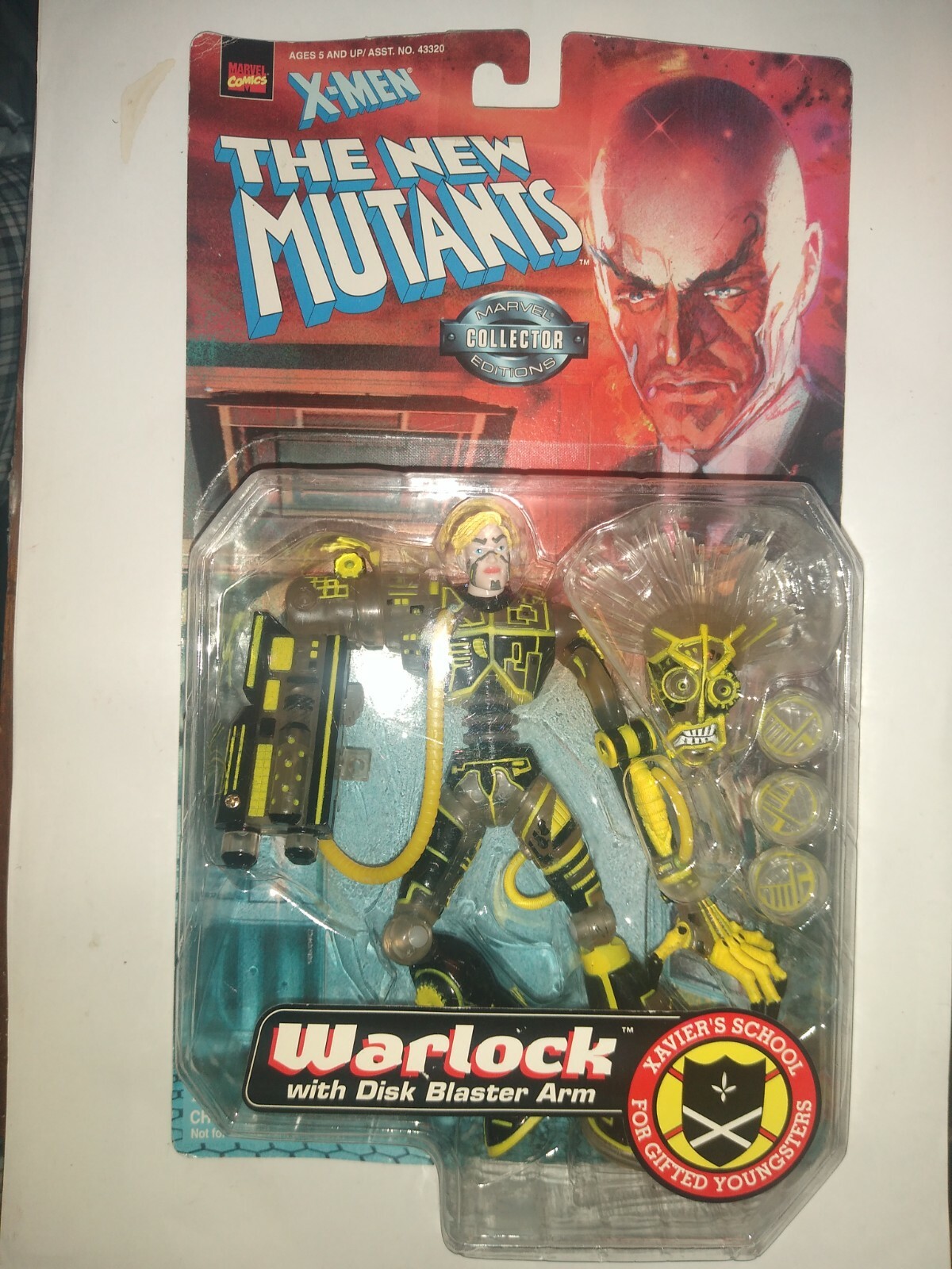 Marvel Comics X-Men The New Mutants Collector Edition WARLOCK W/Disk Blaster Arm
