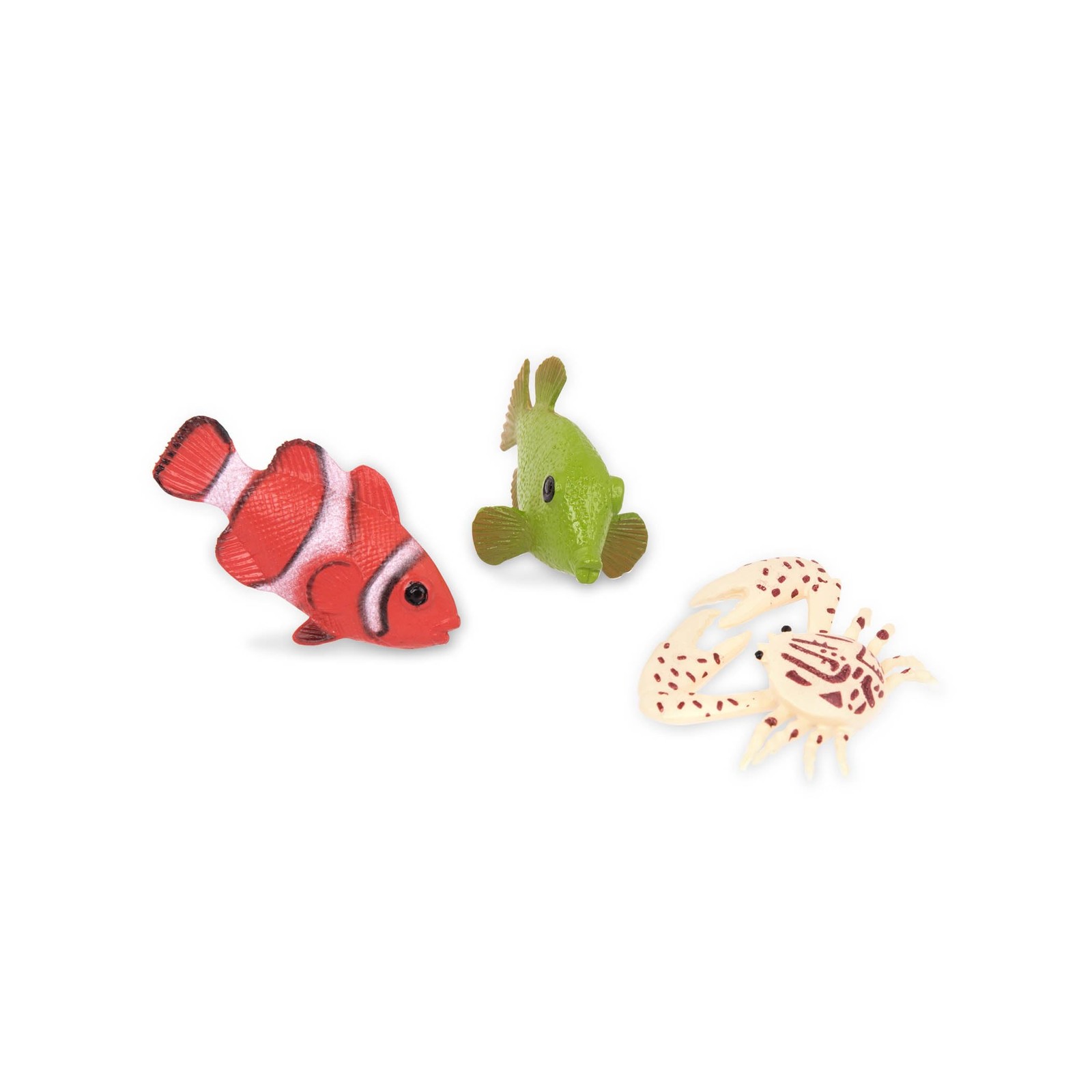 – 60pcs Tropical Fish & Crab Toys – Mini Plastic Ocean Animal Figurines for –…