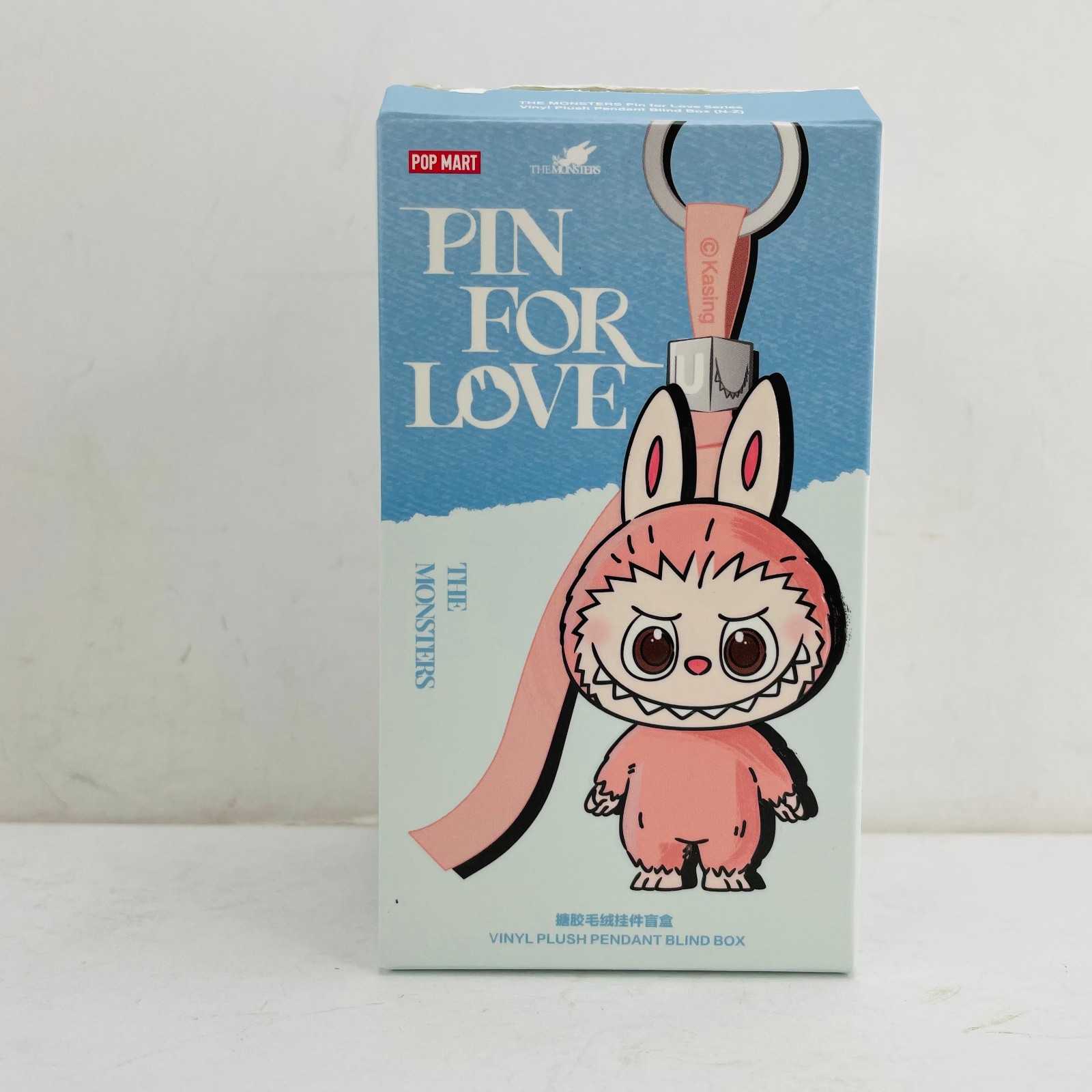 POP MART Labubu The Monsters Pin For Love Series Mini Vinyl Plush Doll Pendant Q