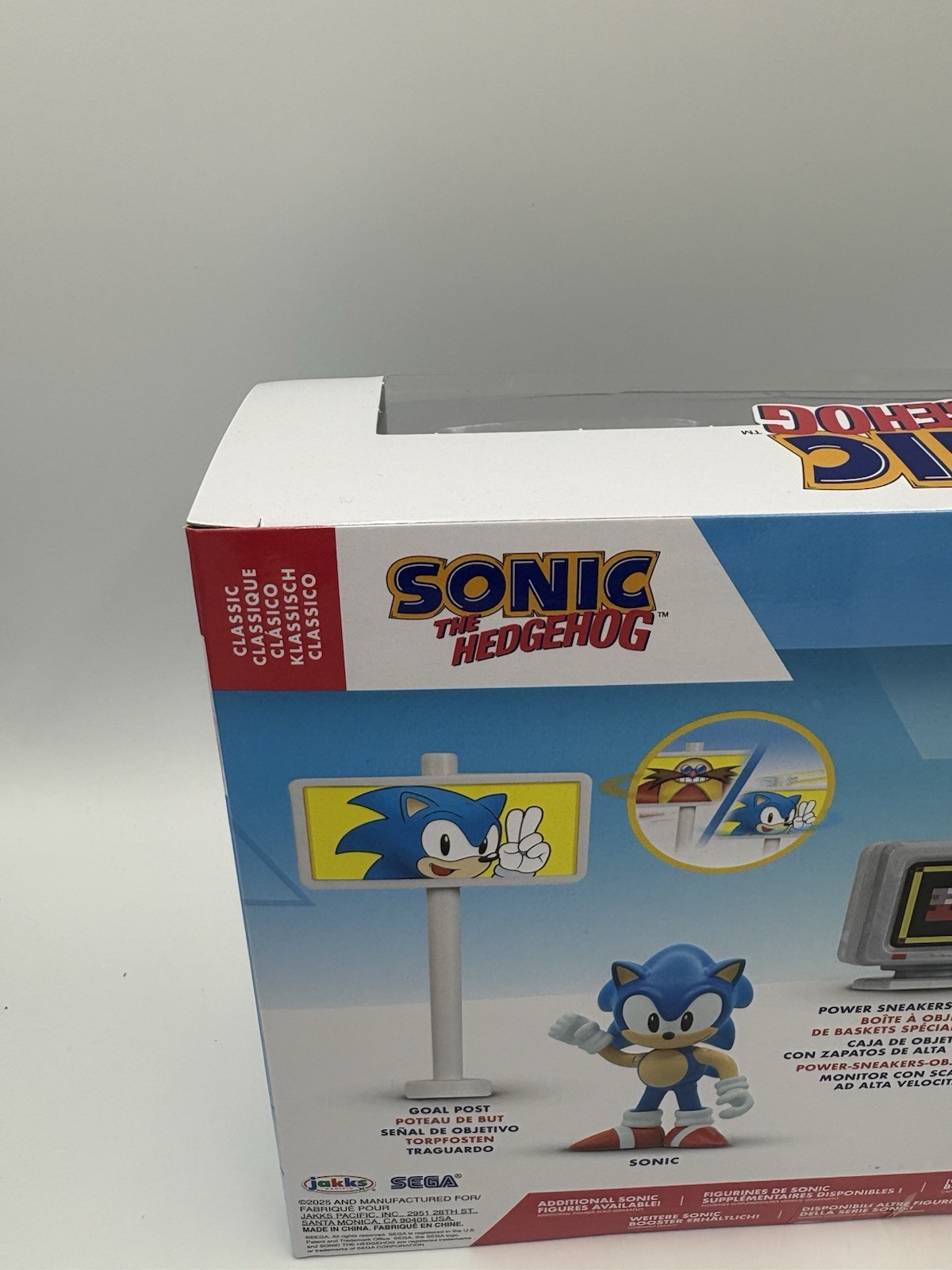 Sonic The Hedgehog Classic Jakks Pacific Sonic vs Fang 2.5&Prime; tall Playset