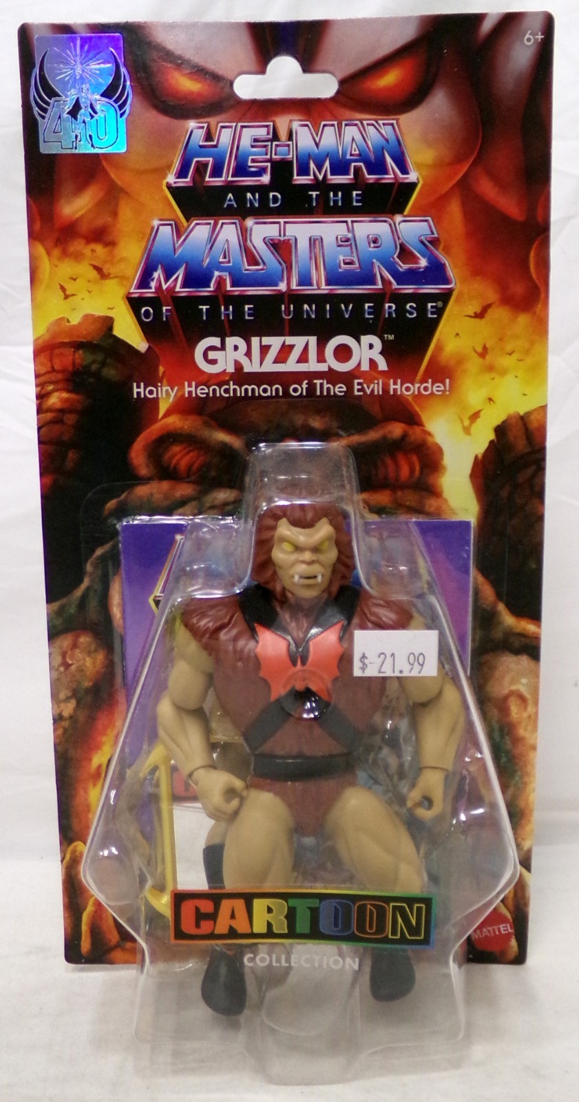 Mattel Masters of the Universe MOTU Origins Cartoon Grizzlor 5.5&Prime; Figure New