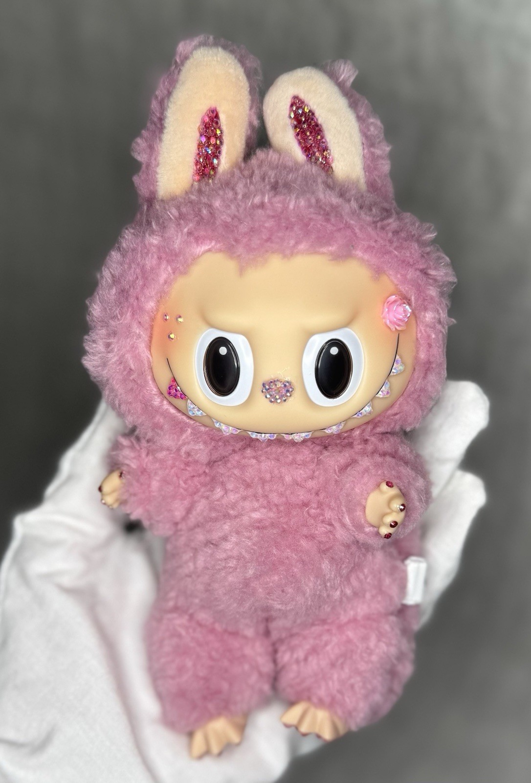 Authentic Macaron Labubu Lychee Berry Custom Bling Bedazzled Plush