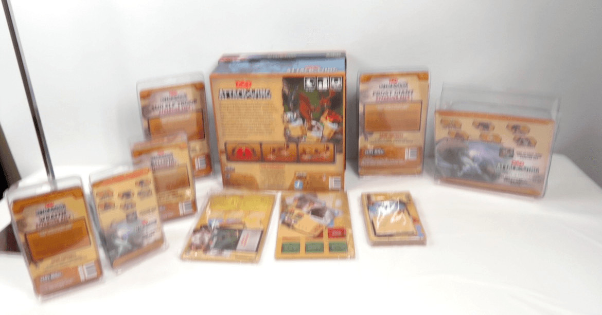 D&D Dungeons Dragons Attack Wing LOT Starter Set Dragon Frost Sun Elf Wraith