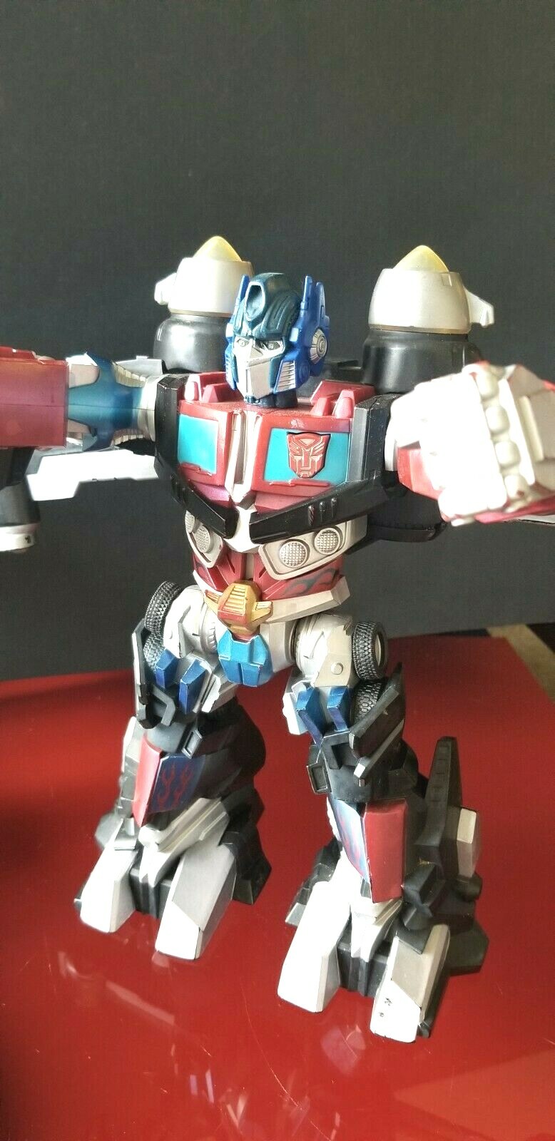 2008 TRANSFORMERS Mega Power Bots JETPOWER Optimus Prime 12&Prime;