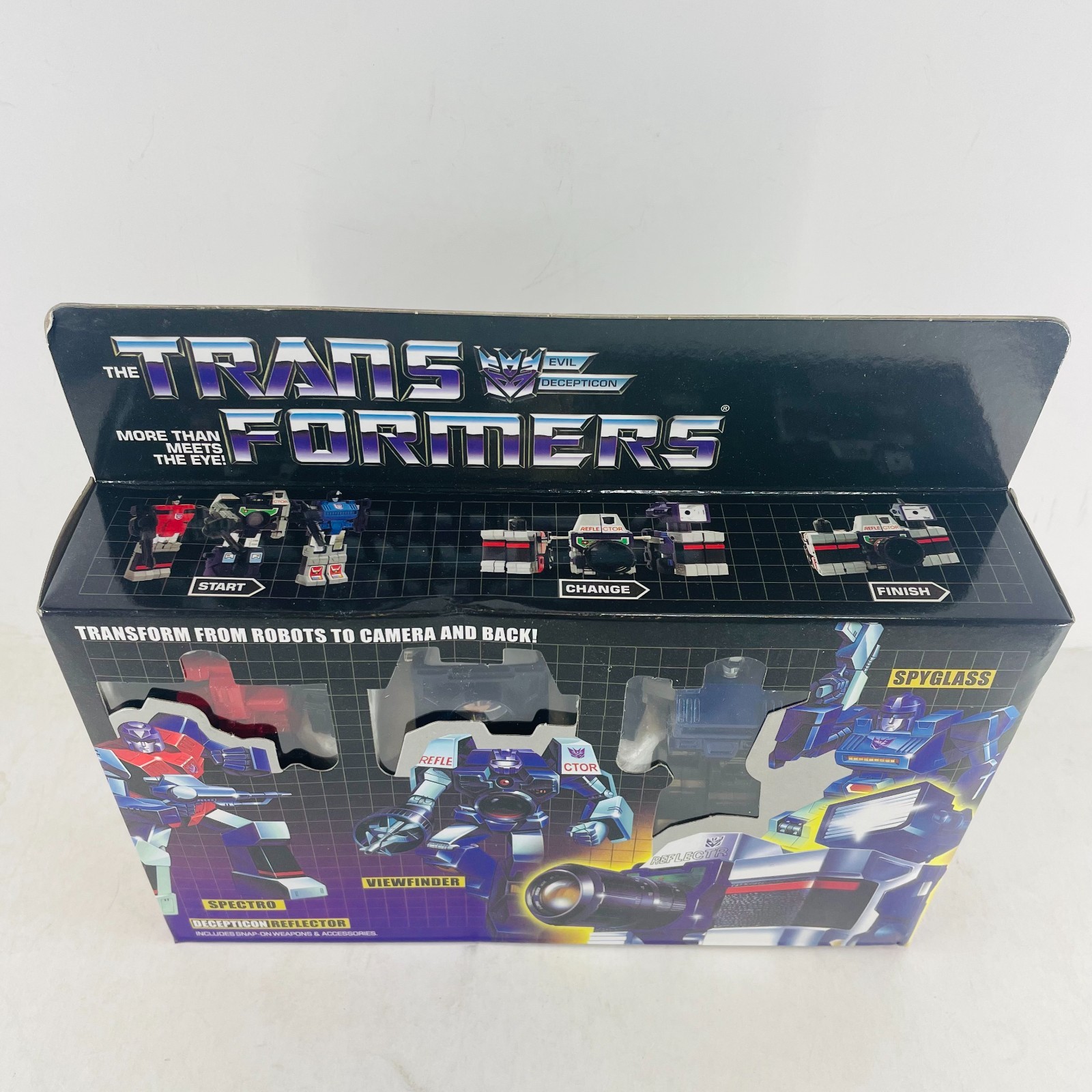 Transformers G1 Decepticon Reflector Camera Figure Transforming Toy Reisue