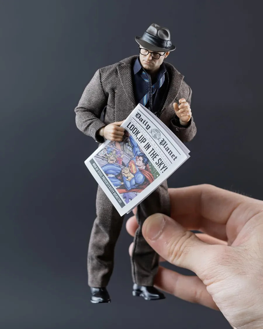 MF05-BRN: MUFF 1/12 Clark Kent Protector of Metropolis 6&Prime; Action Figure – Brown