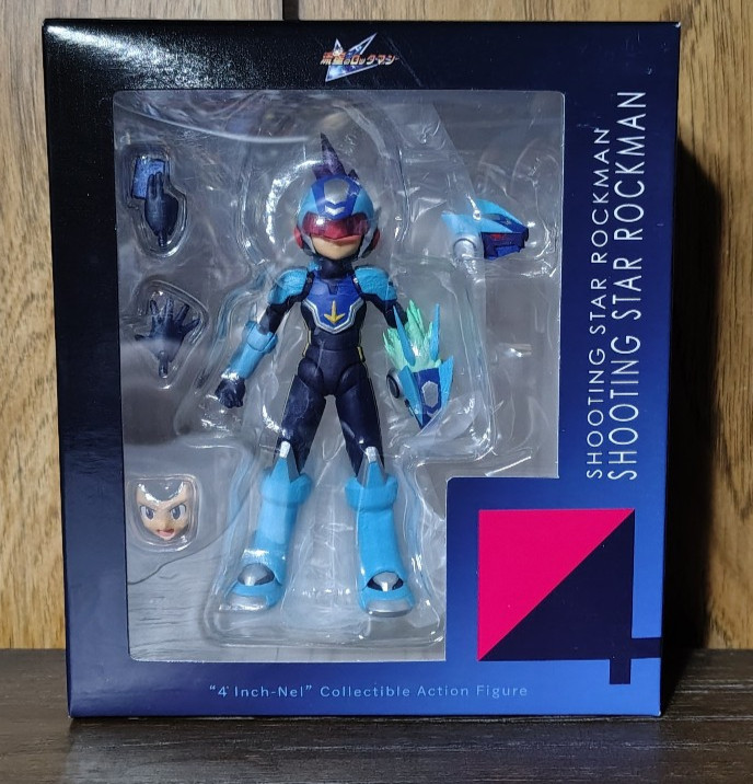 Sentinel 4 Inch Nel Mega Man Star Force Shooting Star Rockman Complete read desc