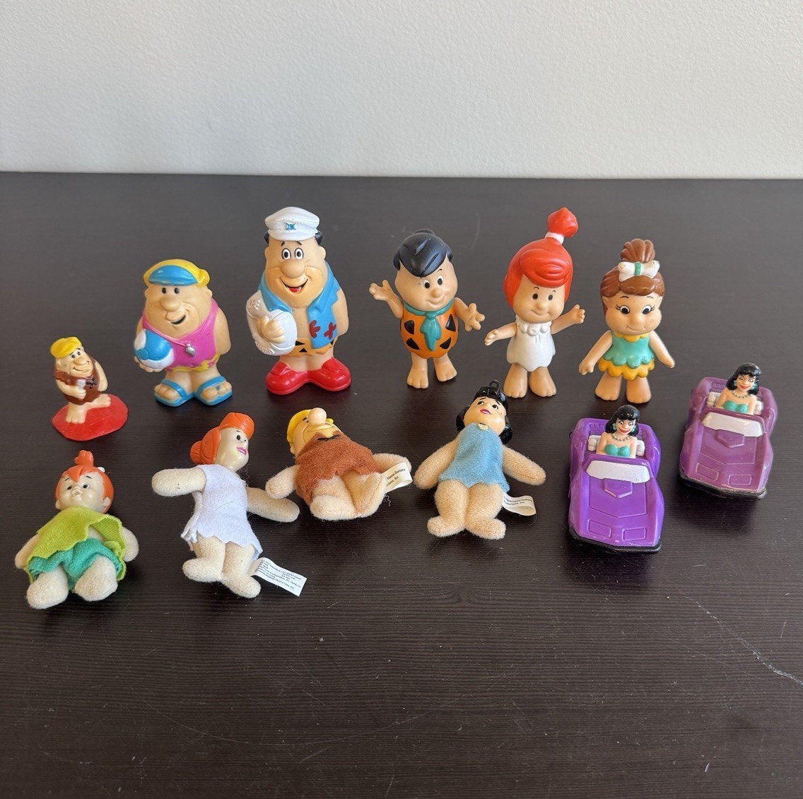 The Flintstones Hanna Barbera Vintage Toy Lot Fred Wilma Barney Betty Pebbles